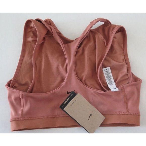 Nike DM0643 215 Women's Sz S Mineral Clay Dry-Fit Swoosh Sports Bra - Picture 7 of 9